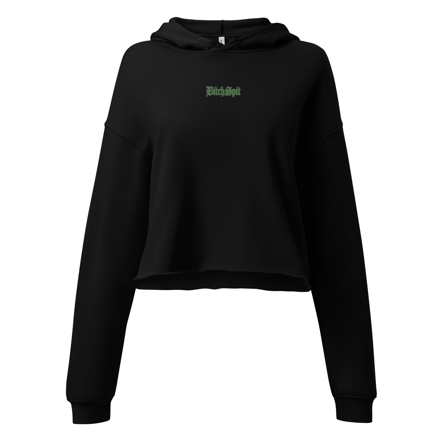 BRAND NAME CROP HOODIE